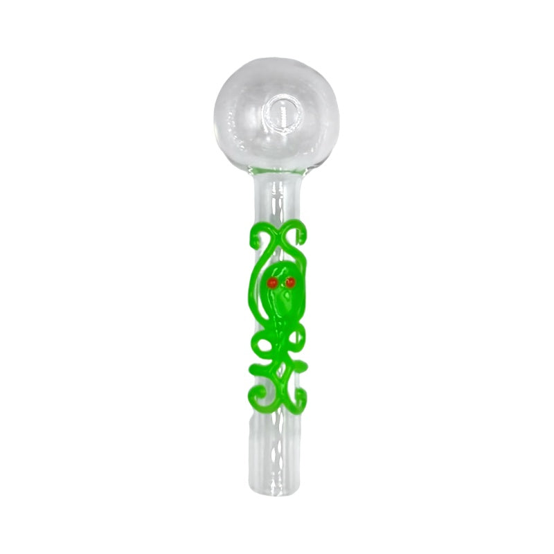 FERMID 4 Inch Luminous Glow in the Dark, Small Portable Heat Resistant Thick Glass Straws