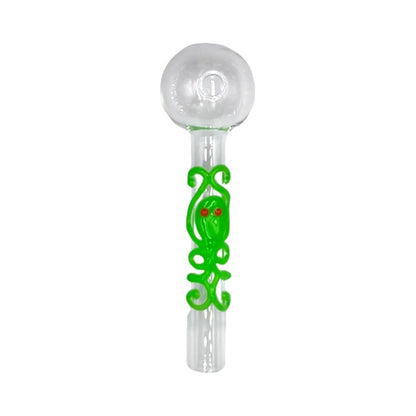 FERMID 4 Inch Luminous Glow in the Dark, Small Portable Heat Resistant Thick Glass Straws