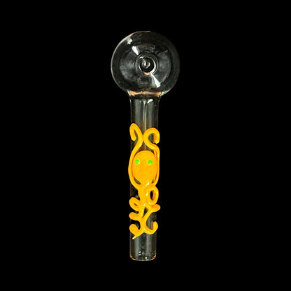 FERMID 4 Inch Luminous Glow in the Dark, Small Portable Heat Resistant Thick Glass Straws