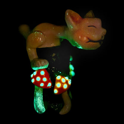 FERMID Luminous 13cm/ 5.12in Handmade Cartoon Artwork Glass Gift Decor