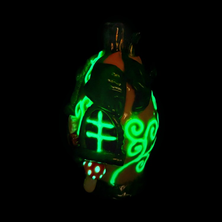 FERMID 13cm/ 5.12in Handmade Cartoon Artwork Glass Artwork Gift Decor