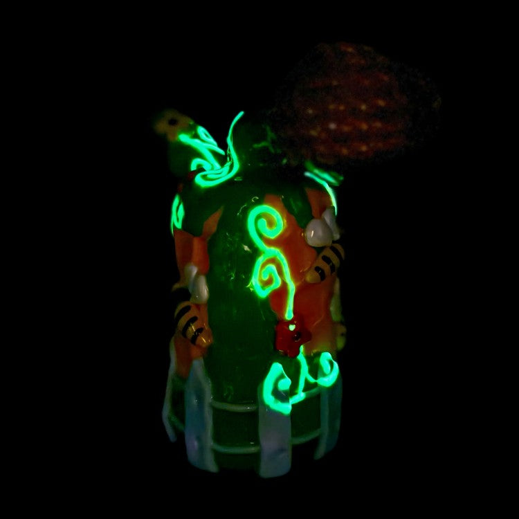 FERMID Luminous 13cm/ 5.12in Handmade Cartoon Artwork Glass Gift Decor