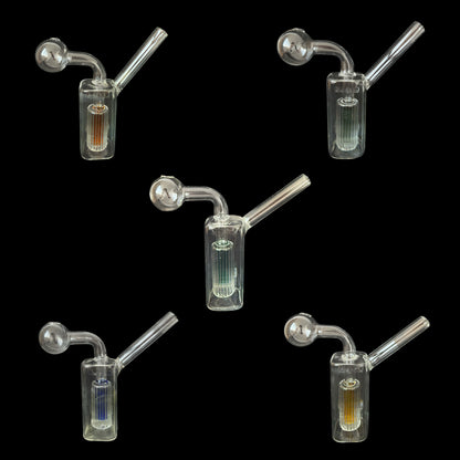 FERMID 13cm/ 5.12in Random Color Portable Borosilicate Handmade Glass Smkoing Must Gift