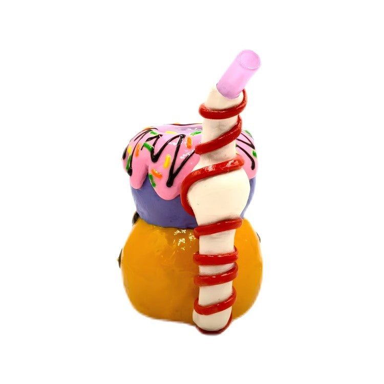 FERMID Luminous 13cm/ 5.12in Portable Colorful Borosilicate Glass Handmade Artwork Gift Decor