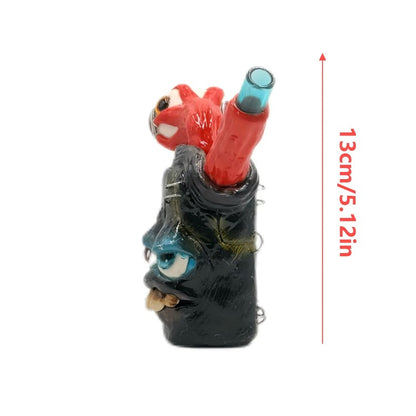 FERMID Luminous 13cm/ 5.12in Handmade Cartoon Artwork Glass Gift Decor