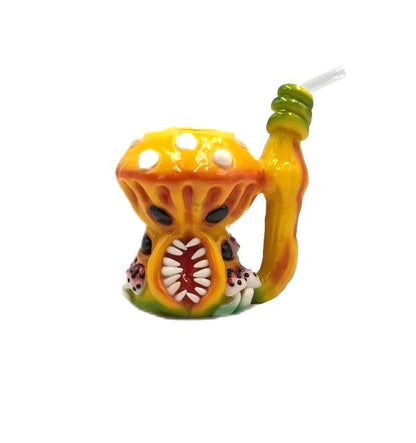 FERMID 13cm/ 5.12in Yellow Handmade Cartoon Artwork Glass Gift Decor