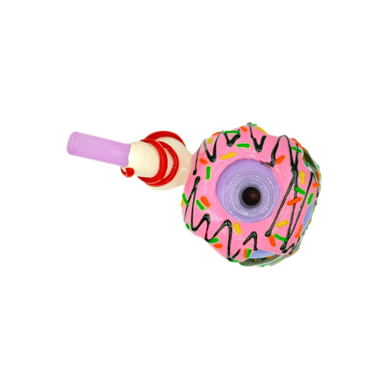 FERMID Luminous 13cm/ 5.12in Portable Colorful Borosilicate Glass Handmade Artwork Gift Decor