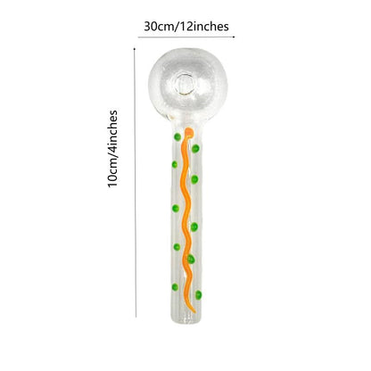 5-pack Glow In The Dark, Portable Heat Resistant Clear Glass Oil Burner Accessories