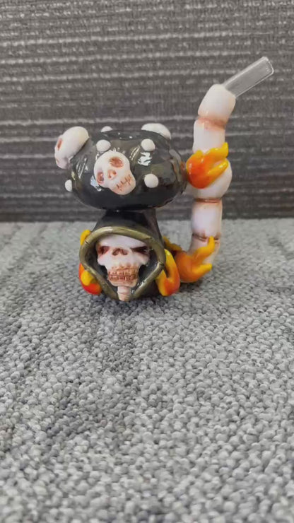 FERMID 13cm/ 5.12in Handmade Cartoon Artwork Glass Artwork Gift Decor