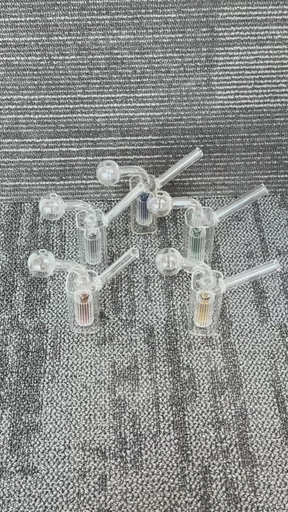 FERMID 13cm/ 5.12in Random Color Portable Borosilicate Handmade Glass Smkoing Must Gift