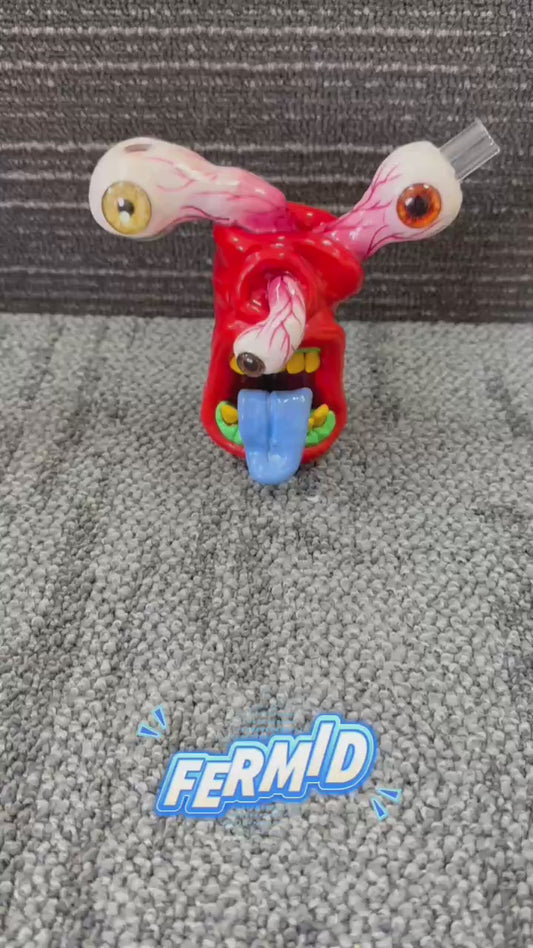 FERMID 13cm/ 5.12in Handmade Cartoon Artwork Glass Gift Decor