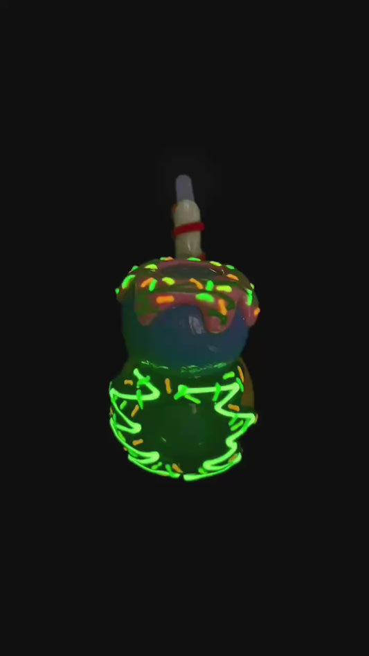 FERMID Luminous 13cm/ 5.12in Portable Colorful Borosilicate Glass Handmade Artwork Gift Decor