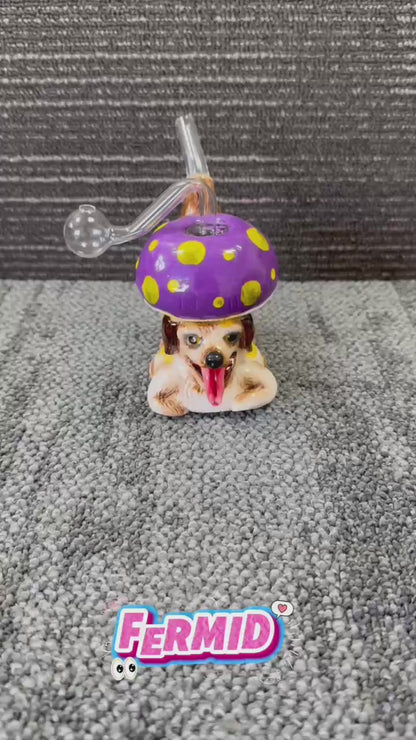 FERMID 13cm/5.12in Handmade Cartoon Artwork Glass Gift Decor